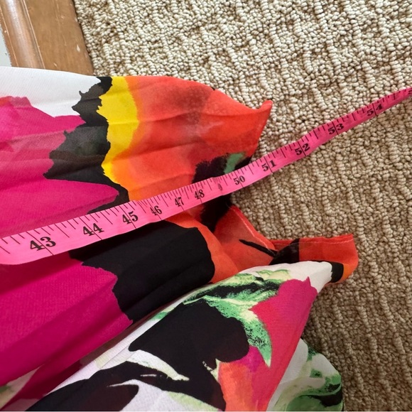 Eliza J Vibrant Floral halter neck pleated maxi dress 6 - Picture 7 of 9